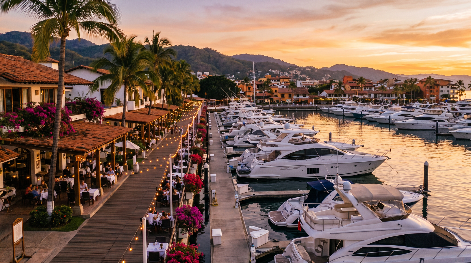 Marina Vallarta waterfront condos and yachts in Puerto Vallarta